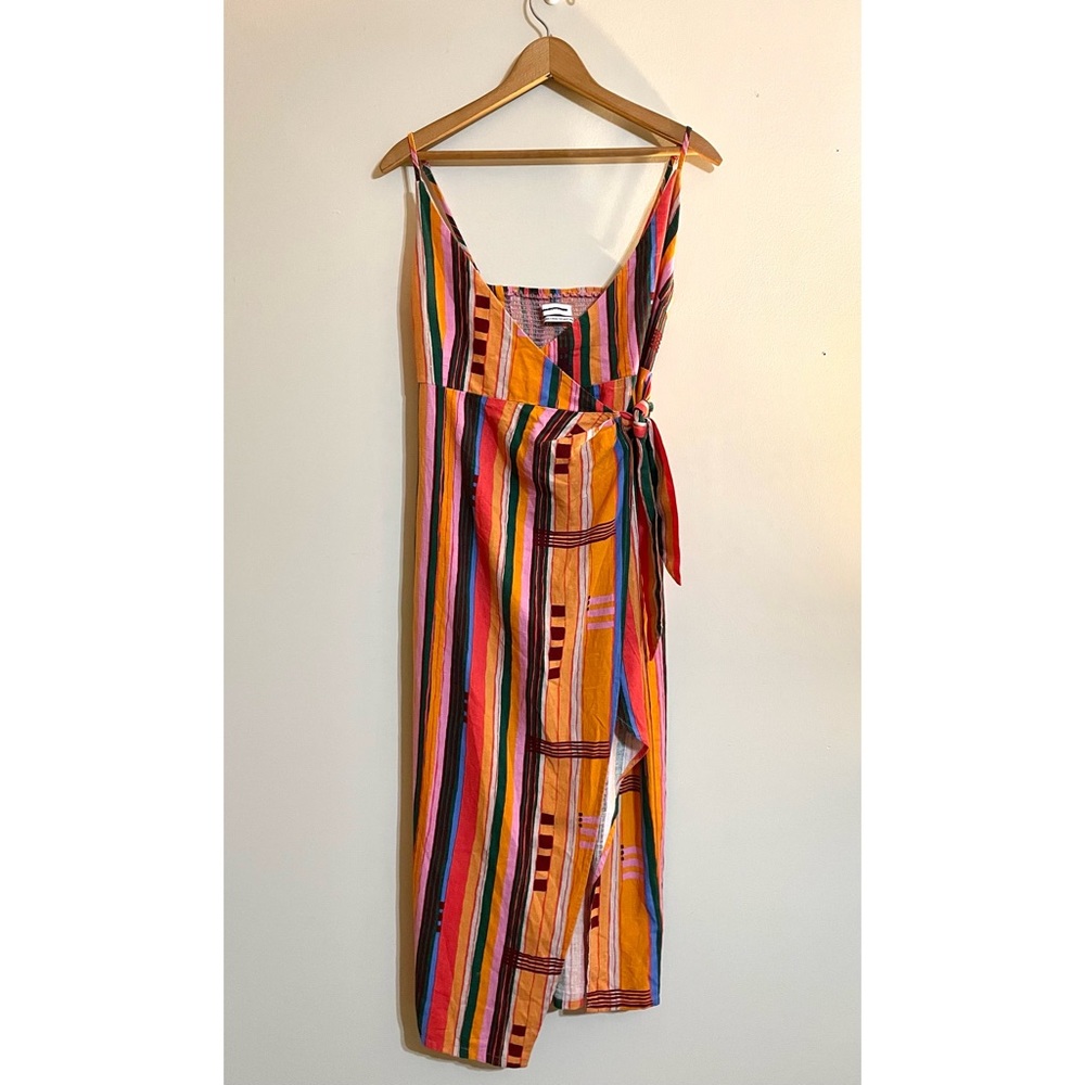 Urban Outfitters Flashing Lights Midi Wrap Dress - Picture 5 of 11